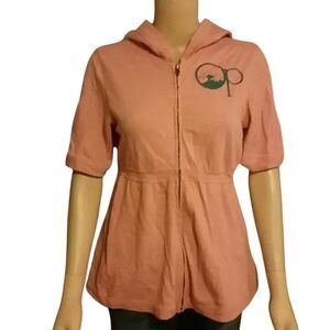 Light peach hooded jacket M